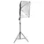 Produktbild 4 för Studioutrustning med softbox-lampa, bakgrund och reflexskärm