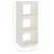 Produktbild 8 för Bokhylla/rumsavdelare vit 40x35x103 cm massiv furu 