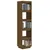 Produktbild 4 för Bokhylla/rumsavdelare honungsbrun 40x35x167 cm massiv furu 