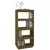 Produktbild 4 för Bokhylla/rumsavdelare honungsbrun 60x35x135 cm massiv furu 