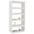 Produktbild 4 för Bokhylla/rumsavdelare vit 80x35x167 cm massiv furu 