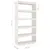 Produktbild 8 för Bokhylla/rumsavdelare vit 80x35x167 cm massiv furu 