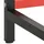 Ram för arbetsbänk svart och matt röd 180x57x79 cm metall