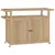 Produktbild 2 för Barvagn 120x50x90 cm massivt teakträ