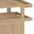 Produktbild 8 för Barvagn 120x50x90 cm massivt teakträ