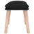 Produktbild 4 för Fotpall svart 45x29,5x35 cm tyg