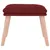 Produktbild 3 för Fotpall vinröd 45x29,5x35 cm tyg