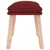 Produktbild 4 för Fotpall vinröd 45x29,5x35 cm tyg