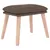Produktbild 2 för Fotpall taupe 45x29,5x35 cm tyg