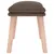 Produktbild 4 för Fotpall taupe 45x29,5x35 cm tyg