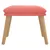 Produktbild 3 för Fotpall rosa 45x29,5x35 cm sammet