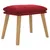 Produktbild 2 för Fotpall vinröd 45x29,5x35 cm sammet