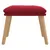 Produktbild 3 för Fotpall vinröd 45x29,5x35 cm sammet