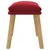 Produktbild 4 för Fotpall vinröd 45x29,5x35 cm sammet