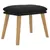 Produktbild 2 för Fotpall svart 45x29,5x35 cm sammet