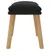 Produktbild 4 för Fotpall svart 45x29,5x35 cm sammet