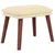 Produktbild 2 för Fotpall gräddvit 45x29,5x35 cm tyg