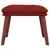Produktbild 3 för Fotpall vinröd 45x29,5x35 cm tyg