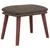 Produktbild 2 för Fotpall taupe 45x29,5x35 cm tyg