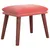 Produktbild 2 för Fotpall rosa 45x29,5x35 cm sammet