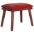 Produktbild 2 för Fotpall vinröd 45x29,5x35 cm sammet