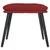 Produktbild 3 för Fotpall vinröd 45x29,5x35 cm tyg