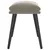 Produktbild 4 för Fotpall ljusgrå 45x29,5x35 cm sammet