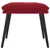 Produktbild 3 för Fotpall vinröd 45x29,5x35 cm sammet