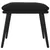 Produktbild 3 för Fotpall svart 45x29,5x35 cm sammet