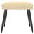 Produktbild 3 för Fotpall gräddvit 45x29,5x35 cm sammet