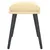 Produktbild 4 för Fotpall gräddvit 45x29,5x35 cm sammet