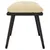 Produktbild 4 för Fotpall gräddvit 45x29,5x35 cm tyg och konstläder