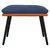 Produktbild 3 för Fotpall blå & orange 45x29,5x35 cm tyg & konstläder