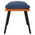 Produktbild 4 för Fotpall blå & orange 45x29,5x35 cm tyg & konstläder