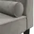 Produktbild 7 för Schäslong med bolster ljusgrå sammet