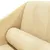 Produktbild 6 för Schäslong med bolster gräddvit sammet
