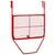 Produktbild 5 för Balkongbord röd 60x40 cm stål