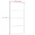 Produktbild 5 för Skjutdörr frostat ESG-glas och aluminium 102,5x205 cm vit