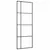 Produktbild 2 för Skjutdörr frostat ESG-glas och aluminium 76x205 cm svart