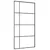 Produktbild 2 för Skjutdörr frostat ESG-glas och aluminium 102,5x205 cm svart