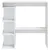 Produktbild 5 för Barbord med förvaringshyllor vit högglans 100x50x101,5 cm