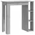 Produktbild 2 för Barbord med hylla betonggrå 102x50x103,5 cm konstruerat trä