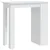 Produktbild 2 för Barbord med förvaringshyllor vit 102x50x103,5cm konstruerat trä