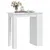 Produktbild 4 för Barbord med förvaringshyllor vit 102x50x103,5cm konstruerat trä