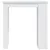 Produktbild 5 för Barbord med förvaringshyllor vit 102x50x103,5cm konstruerat trä