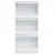 Produktbild 6 för Barbord med förvaringshyllor vit 102x50x103,5cm konstruerat trä
