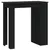 Produktbild 2 för Barbord med förvaringshyllor svart 102x50x103,5 cm spånskiva