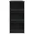 Produktbild 6 för Barbord med förvaringshyllor svart 102x50x103,5 cm spånskiva