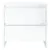 Produktbild 4 för Sängbord 2 st vit högglans 45x34,5x44,5 cm konstruerat trä