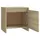 Sängbord sonoma-ek 45x34x44,5 cm spånskiva 